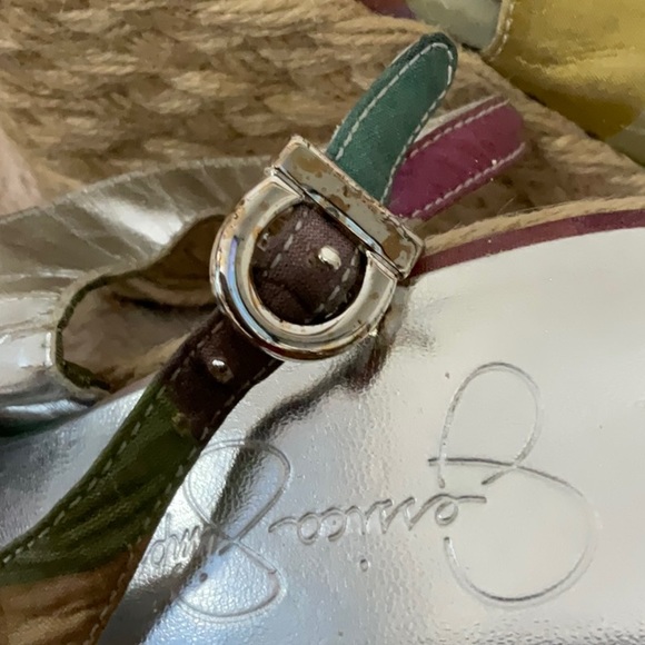 Jessica Simpson Women’s Plaid Basket Waeve Ankle Stap - Picture 10 of 10